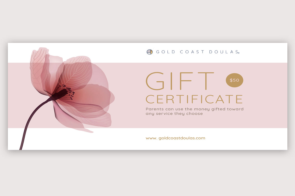 Gold Coast Doulas Gift Certificate