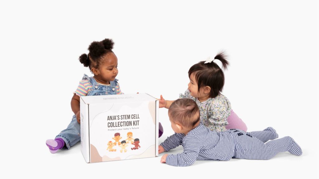 Anja's Stem Cell Collection Kit with three babies