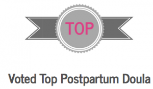 Voted Top Postpartum Doula badge