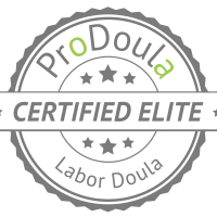 Certified Elite Labor Doula badge