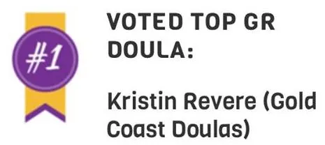 Voted Top GR Doula: Kristin Revere (Gold Coast Doulas) Logo