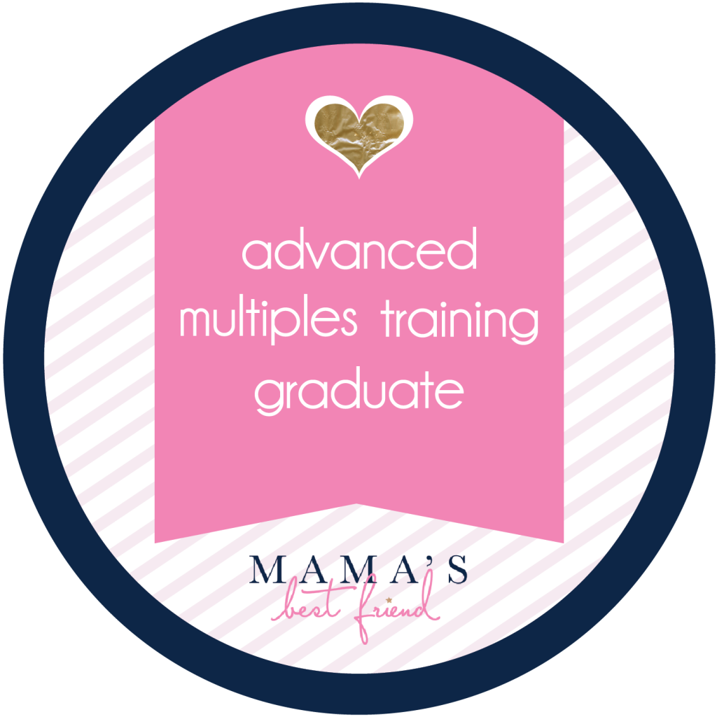 Mama's Best Friend - Advanced Multiples Training Graduation badge in color