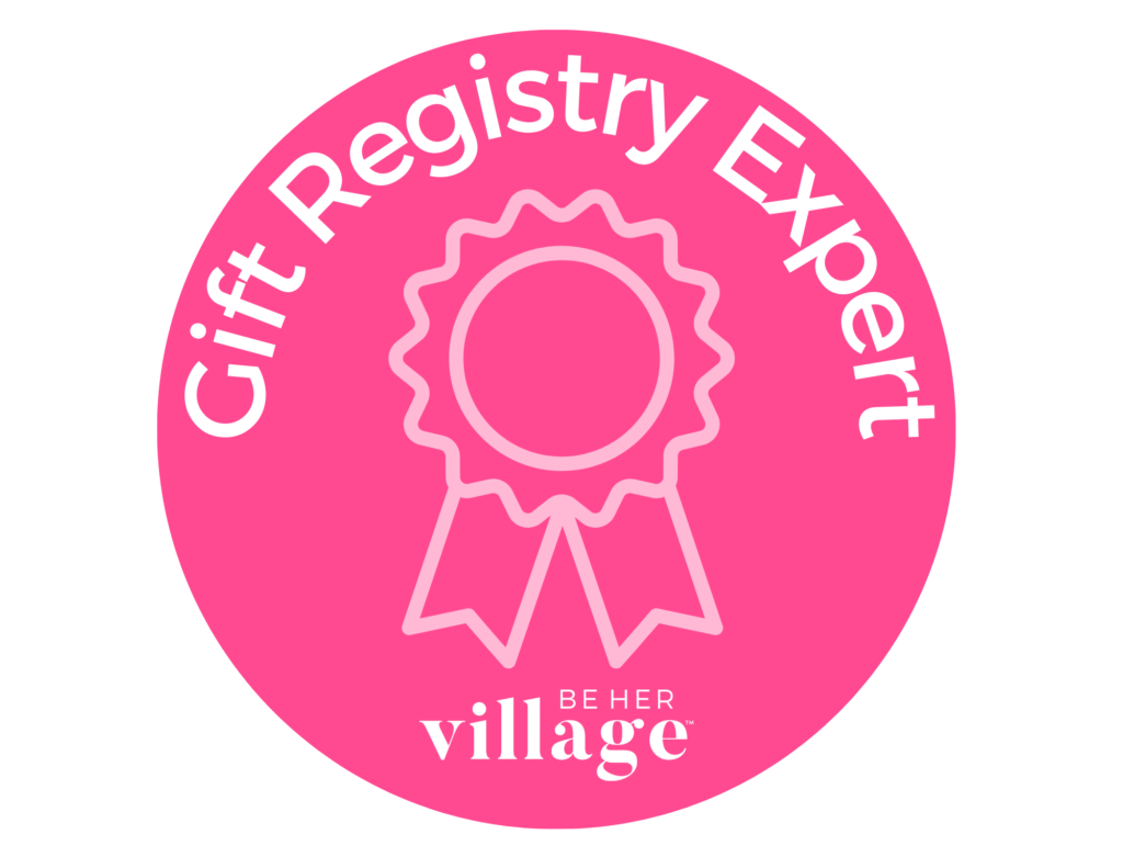 BE HER village - Gift Registry Expert Logo in color