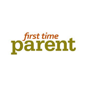 first time parent logo in color with white background