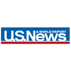 Red, white, and blue U.S. News & World Report Logo